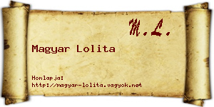 Magyar Lolita névjegykártya