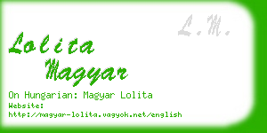 lolita magyar business card